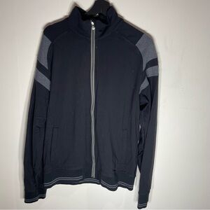 lululemon athletica Black and Gray Zip Up Sweater
